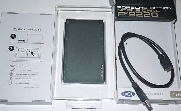 Photo: LaCie Porsche Design P'9220 Mobile Drive 1 TB external Hard Disk Drive