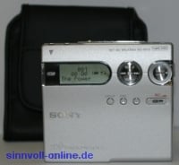 Foto: NetMD-Recorder Sony MZ-N910 mit Tasche