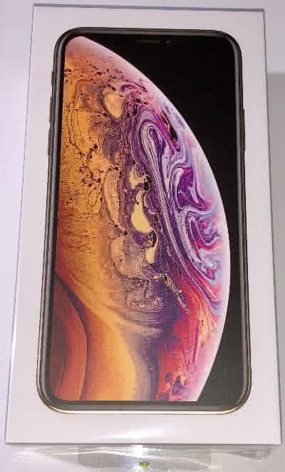 Original carton top side Apple iPhone Xs 512 GB Gold