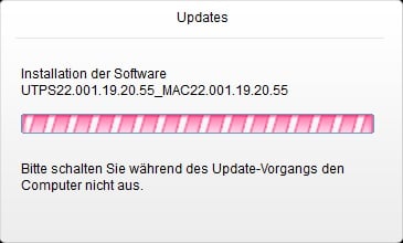 Picture #2: Firmware update, Installation of the software version UTPS22.001.19.20.55