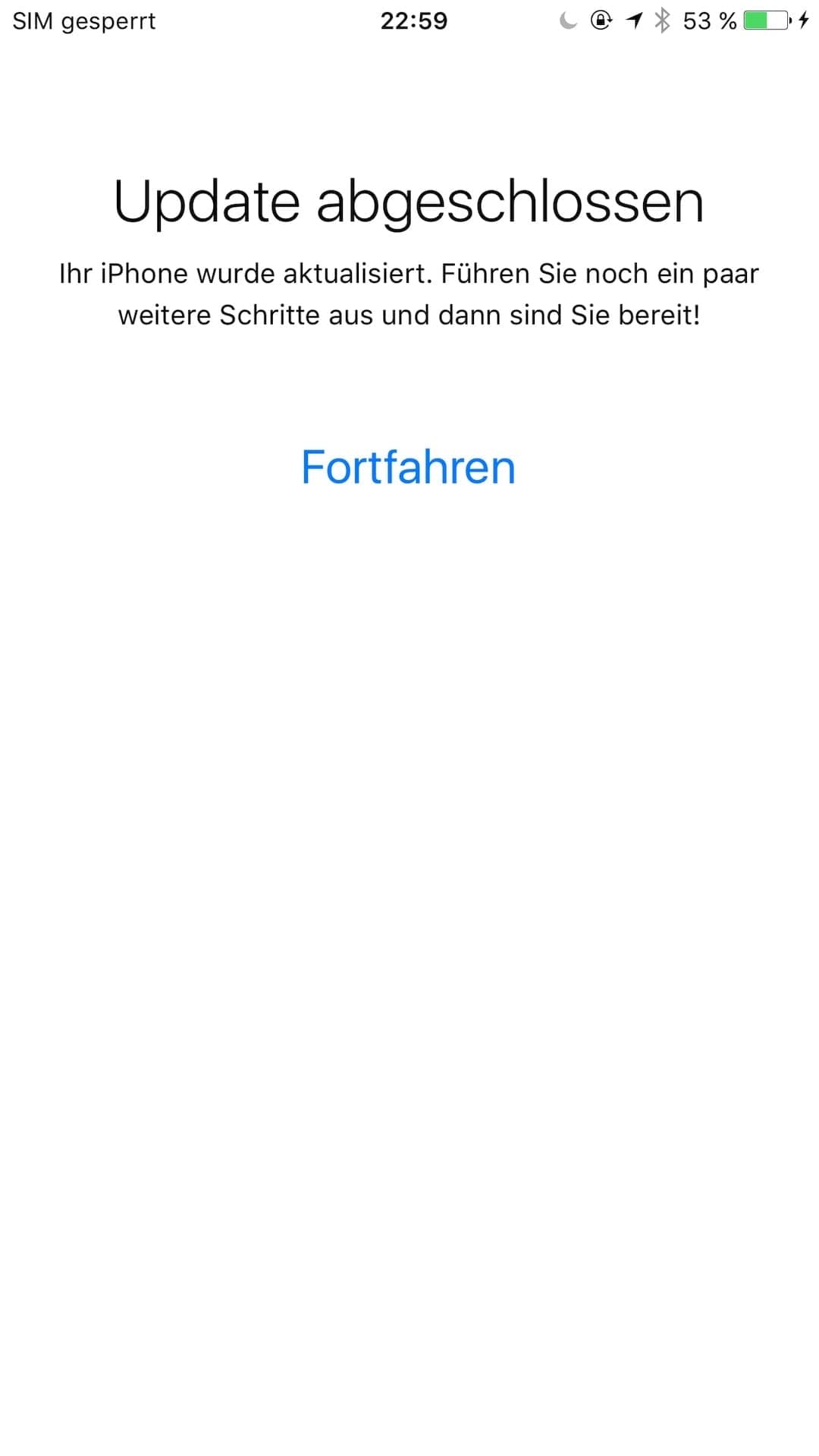 Bildschirmfoto: Softwareaktualisierung auf iOS Version 9.3 wird angeboten