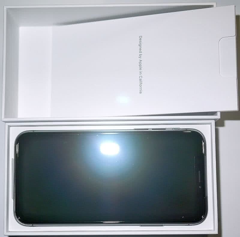 Bild 3: geöffneter Karton mit Apple iPhone X